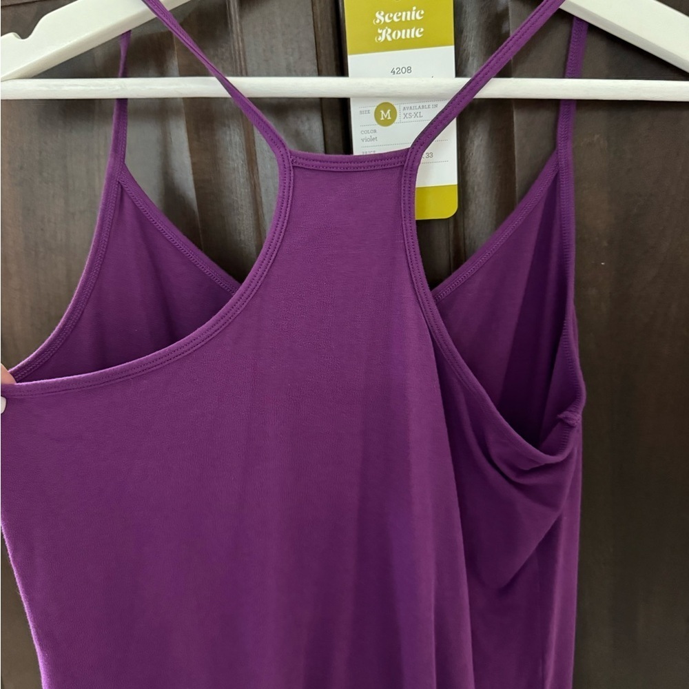 Cali Violet Racerback Cami - Picture 3 of 4